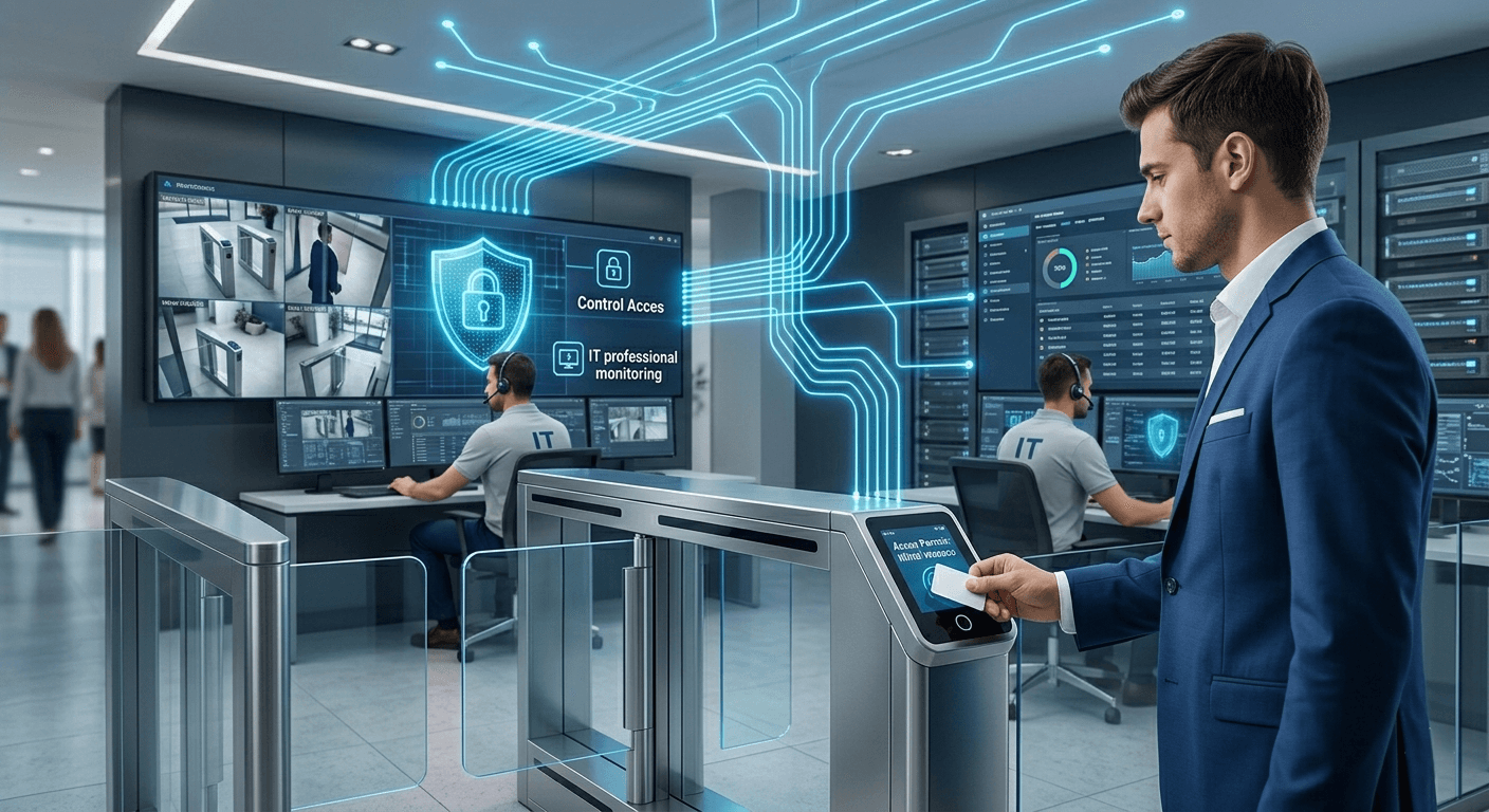 Access control and monitoring in a modern office